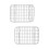 2Pcs Thick Grid Baking Rack Stainless Steel Cooling Rack for Baking 9