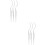 6 Pcs Grafting Eyelashes Tool Extension Holder Display Stick White 6