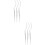 6 Pcs Grafting Eyelashes Tool Extension Holder Display Stick White 7