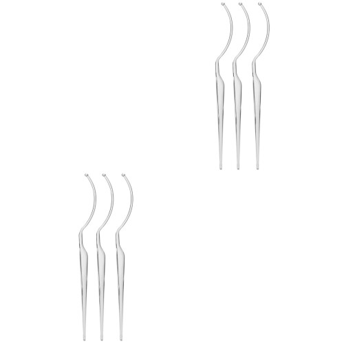 6 Pcs Grafting Eyelashes Tool Extension Holder Display Stick White 2