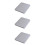 3 Sets USB External CD Burner Suction Type for Home Office Use Silver 5