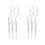 6 Pcs Grafting Eyelashes Tool Extension Holder Display Stick White 2