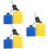 3Pcs Percussion Instrument Drum Accessory Mounted Bell 9