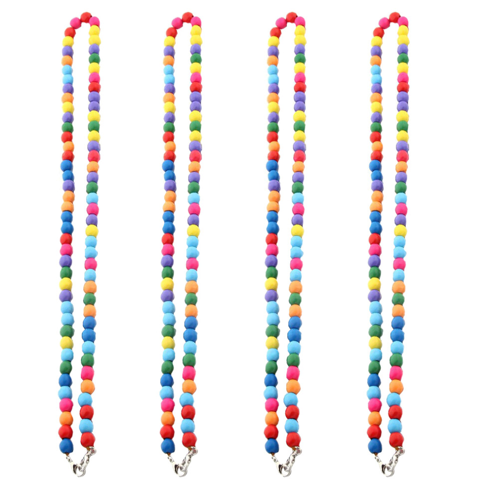 Ohphcall 12 Pcs Multi-Function Mask Lanyard With Wooden Beads