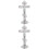 2Pcs Metal Catholic Cross Desktop Crucifix Wall Hanging 7