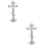 2Pcs Metal Catholic Cross Desktop Crucifix Wall Hanging 8