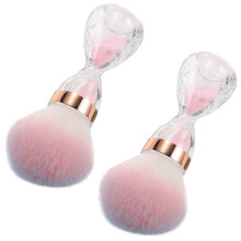 10 Pcs Nail Dust Brush For Acrylic Nails Manicure Cleanup Tool Pink