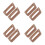 8 Pcs Wooden Handle Glass Tea Cup Ergonomic Grip Replacement 9