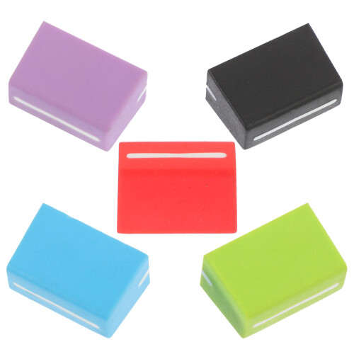 25 Pcs Fader Caps Replacement For Mixing Console Slider Buttons