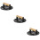 3Pcs Aluminum Alloy Burger Press With Wooden Handle 11