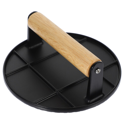 3Pcs Aluminum Alloy Burger Press With Wooden Handle 2