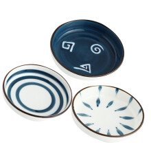 4Pcs Ceramic Seasoning Sauce Dishes For Household Food Dipping