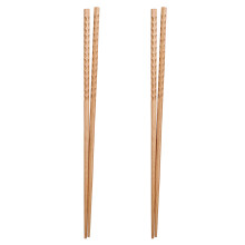 6 Pairs Wood Lengthen Chopsticks For Frying Noodle Hot Pot 42cm