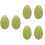 6 Pcs Plastic Easter Eggs Empty Shell Party Favors Random Color 7