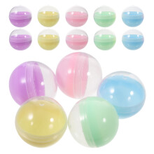 50Pcs Semi-Transparent Refillable Plastic Capsules For Diy Candy Toys