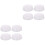 8 Pcs Preservation Bowl Lids Fresh Keeping Sealed White 3