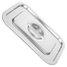 2Pcs Steam Table Pan Cover With Handle Stainless Steel Food Pan Lid