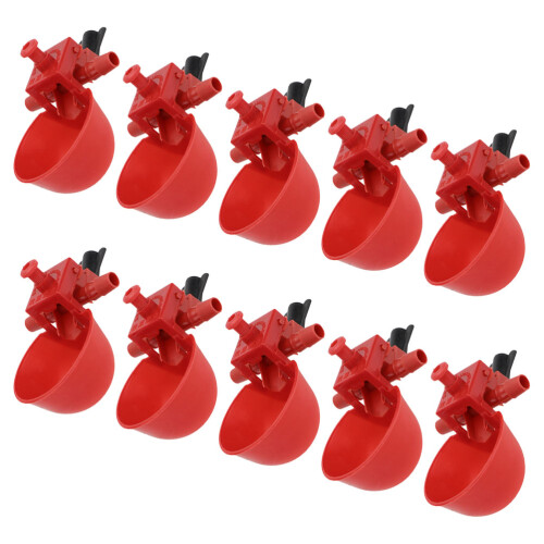 40 Pcs Chicken Watering Cup Automatic Poultry Drinking Bowl Feeder 2