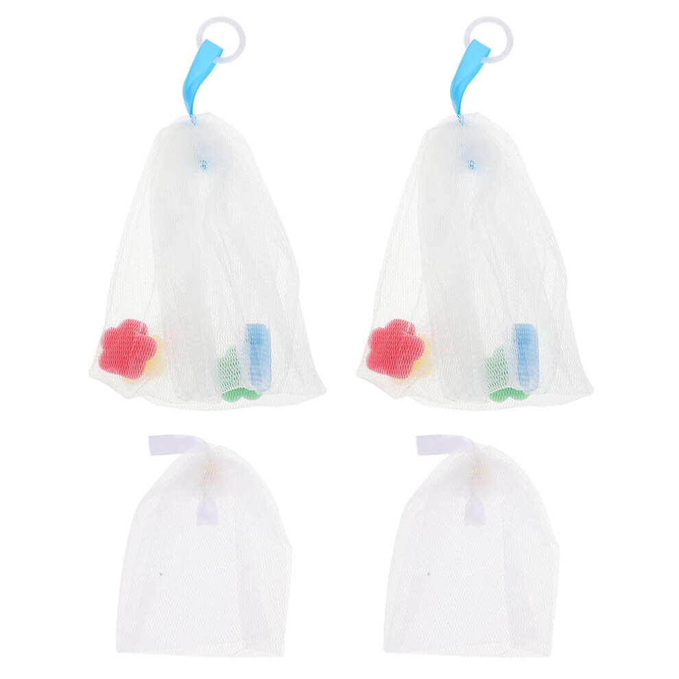 Totority 12Pcs Portable Soap Foaming Pouches For Face Cleaning Soft Mesh Design