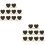 20 Pcs Mini Heart Chalkboard Signs With Stand 8