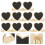 20 Pcs Mini Heart Chalkboard Signs With Stand 11
