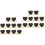 20 Pcs Mini Heart Chalkboard Signs With Stand 6