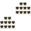 20 Pcs Mini Heart Chalkboard Signs With Stand 5
