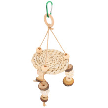 2Pcs Bird Foraging Toy Natural Cornhusk Chew Perch For Cage