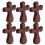 18 Pcs Wooden Holding Cross: Palm-Sized Catholic Prayer Tool 1