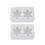 2Pcs Diy Snowflake Epoxy Mold 3