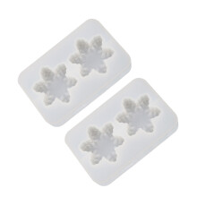 2Pcs Diy Snowflake Epoxy Mold