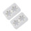2Pcs Diy Snowflake Epoxy Mold 1