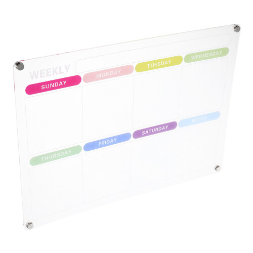 Transparent Acrylic Magnetic Dry Erase Message Board Multi-Functional