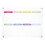 Transparent Acrylic Magnetic Dry Erase Message Board Multi-Functional 3