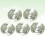 5Pcs Sink Drain Filter Cover Floor Strainer Deodorant Plug Silver 6
