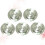 5Pcs Sink Drain Filter Cover Floor Strainer Deodorant Plug Silver 1