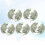 5Pcs Sink Drain Filter Cover Floor Strainer Deodorant Plug Silver 4