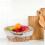 Wicker Basket With Handle Hand Woven For Fruit Flower Picnic Portable 5