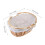 Wicker Basket With Handle Hand Woven For Fruit Flower Picnic Portable 2