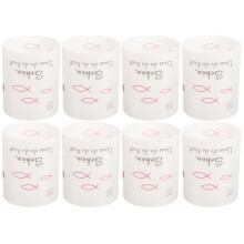 40 Pcs Communion Candle Protector Tea Light Cover Cylinder Tube