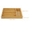 Kitchen Drawer Organizer Multi-Grid Bamboo Storage Box For Silverware 3