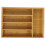 Kitchen Drawer Organizer Multi-Grid Bamboo Storage Box For Silverware 6