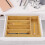 Kitchen Drawer Organizer Multi-Grid Bamboo Storage Box For Silverware 7