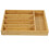 Kitchen Drawer Organizer Multi-Grid Bamboo Storage Box For Silverware 9