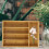 Kitchen Drawer Organizer Multi-Grid Bamboo Storage Box For Silverware 10