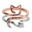 2Pcs Cat Design Crochet Rings Alloy Knitting Tools 8