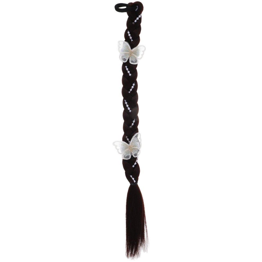 Inoomp Unisex Long Braided Ponytail Extension With Hair Tie For Women