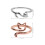 2Pcs Cat Design Crochet Rings Alloy Knitting Tools 11