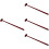 4Pcs Wooden Rhythm Stick Drum Stick Temple Instrument Tool 8