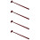 4Pcs Wooden Rhythm Stick Drum Stick Temple Instrument Tool 10